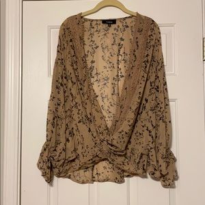 Lizard Thicket sheer blouse